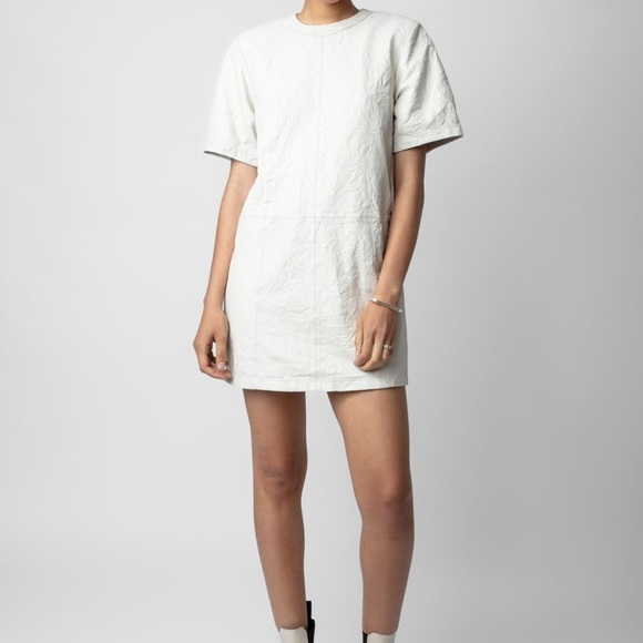 Zadig and Voltaire crinkle leather dress - Picture 3 of 5